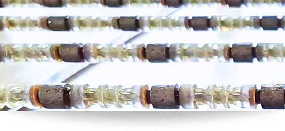 Grooved Diamond Wire Cobalt-Free. Our Grooved Wire cobalt-free represents a true revolution in the cutting sector, thanks to the innovative design of the plastic coating that allows for maximum utilization of the beads.